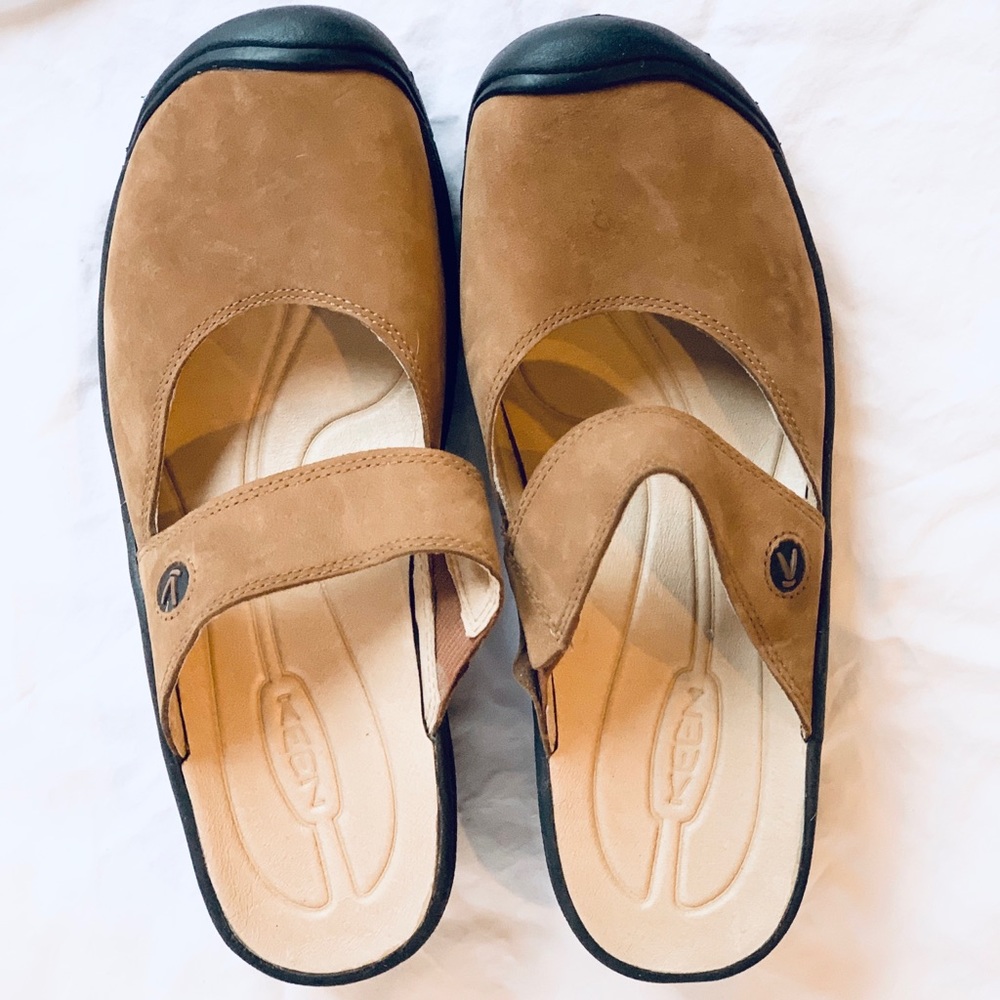 Keen Saratoga Suede Slide Mules Size 11